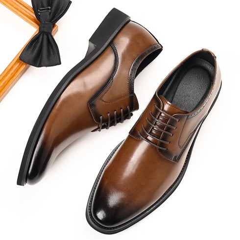 Men's Leather Casual Shoes for Formal Dress and Work Occasions